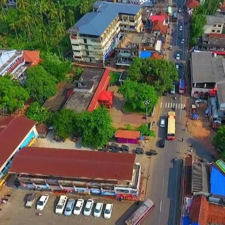 Thamarassery town and surrounding landscape